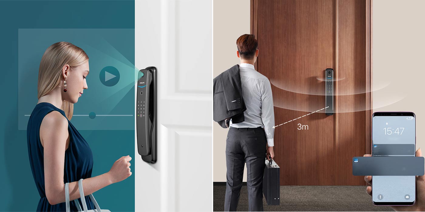 Philips DDL702 visible smart lock, monitor the outside door situation
