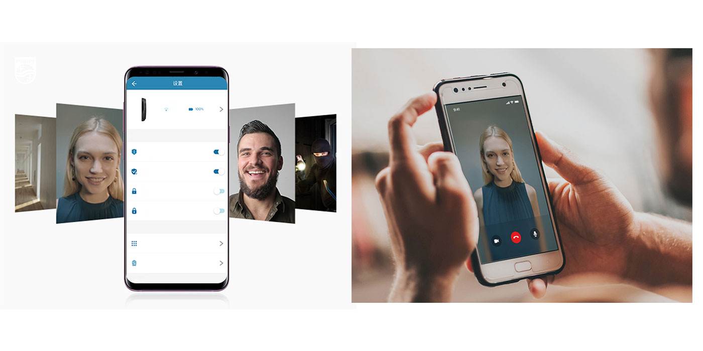 Philips DDL702 visible smart lock, monitor the outside door situation