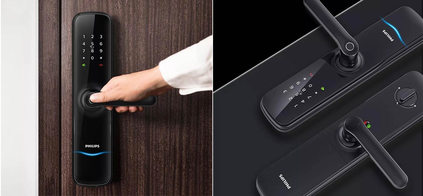 Why does Philips smart level door lock use a free-state door handle?cid=6