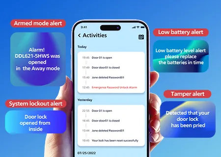 Multiple alerts pushed in real time